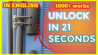 how to unlock suitcase combination lock  How to unlock forgotten lock password [upl. by Rimat170]