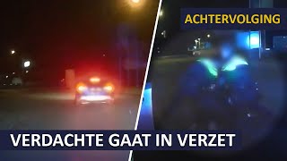 Politie  Verdachte op de vlucht  Rijden onder invloed  Achtervolging [upl. by Olia]