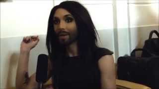 Interview Conchita Wurst Austria  Eurovision in Concert 2014  wiwibloggs [upl. by Annaierb]