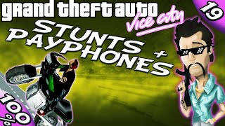 GTA Vice City 19 ALL Payphone Missions and Unique Stunt Jumps 100 Walkthrough [upl. by Euqnom]