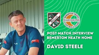 🎥  Post Match Interview with David Steele after Bemerton Heath at Home [upl. by Gaile]