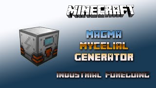 Magma Mycelial Generator 💎 Minecraft Industrial Foregoing Tutorial Generators💎 Deutsch  German [upl. by Atinrahc]