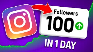 How To Get 100 Followers On Instagram In One Day [upl. by Annahsor]