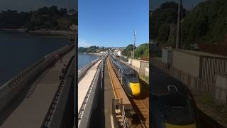 Train at Dawlish Train Station 800009 BristolPenzance [upl. by Nosreffej]