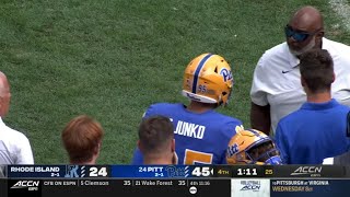 Pitt kicker recovers own onside kick and his coaches are furious [upl. by Egidio]