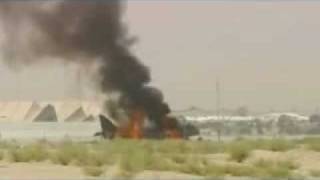 British Harrier Jump Jet crashing during landing [upl. by Resaec293]