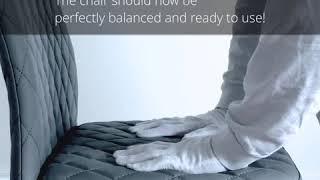 How to assemble a Milan Faux Leather Dining Chairs from Furniturebox UK [upl. by Roche]