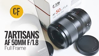 7Artisans AF 50mm f18 Fullframe lens review [upl. by Amando]