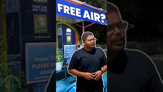 FREE Air At Petrol Pump 🤔shorts free petrol gasstation informative scam hindi cars24 [upl. by Esinahs]