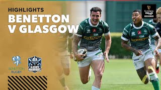 3 Minute Highlights Benetton v Glasgow Warriors  Round 1  Guinness PRO14 Rainbow Cup [upl. by Noble525]