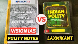 दोनों में कौन Better है🤔 Vision IAS Polity Notes vs Laxmikant🔥 Vision IAS Notes vs Standard Books [upl. by Elrak]