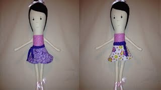 How to Make a Reversible Wrap Skirt for a Doll [upl. by Hcirdla]