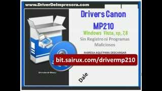 Descargar Driver de Canon MP210 Windows xpvista 78 [upl. by Norean107]