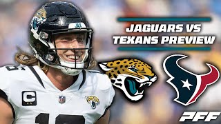 The Jaguars will look to Exploit the Texans Secondary  PFF [upl. by Akinal]