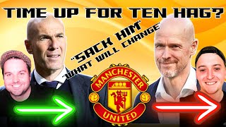 Manchester Uniteds Erik Ten Hag quotOn Thin Icequot  Zidane Rumours Denied  Club Rotten Top To Bottom [upl. by Paola]