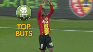 Top buts 17ème journée  Dominos Ligue 2  201819 [upl. by Einallem536]