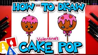 How To Draw A Valentines Cake Pop [upl. by Mook]