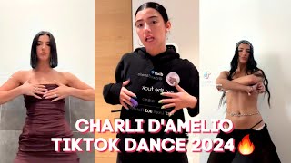 charli damelio tiktok dance compilation videos 2024 [upl. by Kreg893]