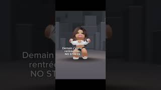 NO STRESS  rentrée rentréescolaire roblox trend [upl. by Liman]