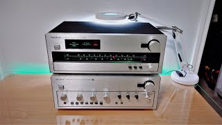 Sony TA4650 VFET Integrated Amplifier  Sony ST4950 Stereo Tuner [upl. by Amalburga]