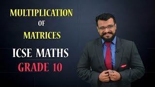 Class X  ICSE Board  Maths  Multiplication of Matrices [upl. by Etsirk]