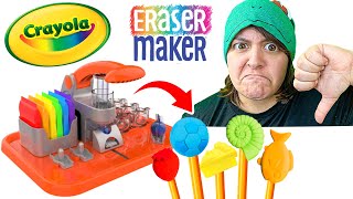 10 Reasons DONT BUY Crayola DIY Eraser Maker Kit [upl. by Ahsyla]