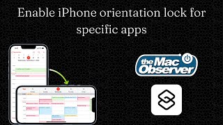 Enable iPhone orientation lock for specific apps [upl. by Ballman]