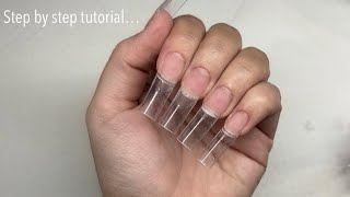 How To Do Acrylic Nails And French Tip Design [upl. by Neenej]