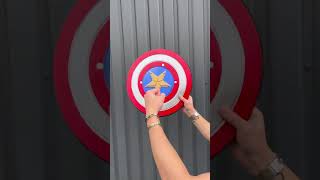 Captains America Shield prop replica by Greencade marvel captainamerica [upl. by Colson]