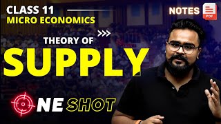 THEORY OF SUPPLY class 11 ONE SHOT  Micro economics [upl. by Alimrahs]