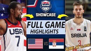 🔥USA vs Serbia FULL GAME Highlights  July 27 2024  Olympic Mens Basketball Highlights NBA 2K24 [upl. by Silda]