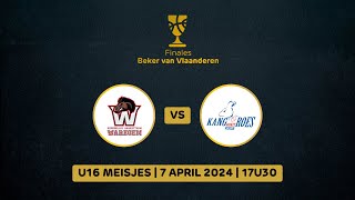 Finale BVV2024 U16 Meisjes KBT ION Waregem vs Kangoeroes Basket Mechelen [upl. by Oinotna]