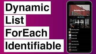 SwiftUI Dynamic List ForEach and Identifiable [upl. by Lemal761]