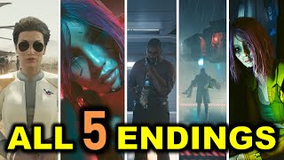 Cyberpunk 2077 Phantom Liberty All 5 ENDINGS amp How to Unlock Them [upl. by Rehpotsyrk]