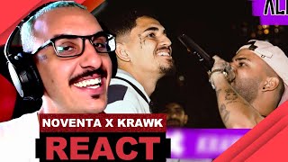 Krawk x Noventa ES  Batalha da Aldeia React [upl. by Ecinert]