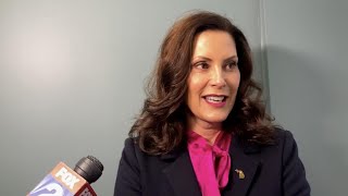 Gretchen Whitmer insists Joe Biden can win Michigan and says she backs the president 100 AP Explai [upl. by Blackwell662]