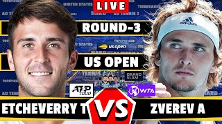 🔴LIVE Zverev A vs Etcheverry T • US Open 2024 round3 Zverev Etcheverry tennis atp usopen [upl. by Ernaldus]