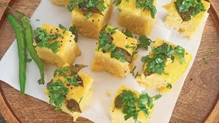 Gujaratis Famous Khaman Dhokla Easy Recipe for Khaman Dhokhla [upl. by Kopple]