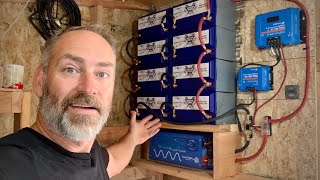 EASIEST Off Grid Solar Power System Battery Bank [upl. by Cooe]