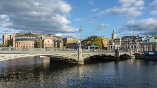 Stockholm City Center Parlament Drottninggatan Sergels Torg Sweden [upl. by Mulligan]