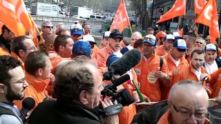 Marche de lacier Métallos Florange ArcelorMittal Paris 6 avril 2012 [upl. by Saltsman]