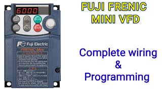 FUJI FRENIC MINI Vfd wiring and parameters settings [upl. by Dupaix]