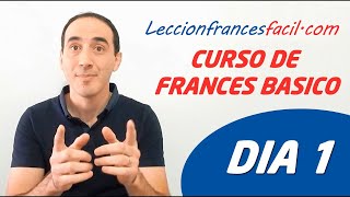 CLASE FRANCES BASICO  Lección 1 🔵⚪🔴 Curso de FRANCES GRATIS para aprender en 15 días 15min al día [upl. by Anirres913]