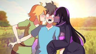 The Unforgettable Love Triangle Alex Endergirl and Steve  Minecraft Animation Compilation 2 [upl. by Aniratak]