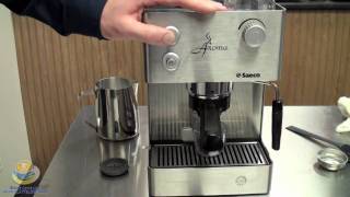 An Introduction To The Saeco Aroma SS Semiautomatic Espresso Machine [upl. by Neenej288]