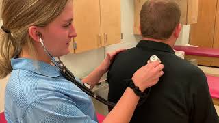 Posterior Lung Auscultation [upl. by Wendie]