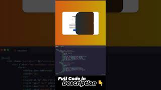 Registration Form in html css html css youtubeshorts ytshorts shorts coding [upl. by Winzler988]