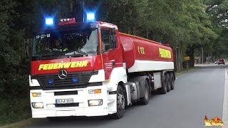 GTLF 30000 zu Großeinsatz Wachausfahrt Feuerwehr Lastrup  Anfahrten FW LK Cloppenburg  RD [upl. by Arodoeht]