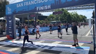 Runners infuriated after SF Marathon miscalculates course length [upl. by Ahsehat837]