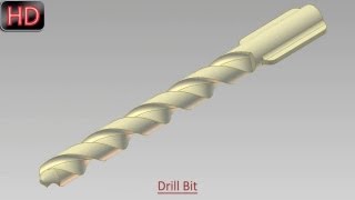 Drill Bit Video Tutorial Autodesk Inventor [upl. by Eyaf]